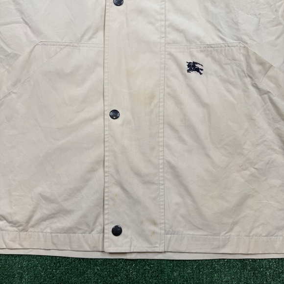 Vintage 90s Burberry Coat Jacket Men's Size XL Brown Hooded - Picture 6 of 13